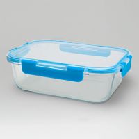 Glass Baking and Storage Container Hinged Locking Lid 35 fl. oz.