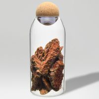 Clear Glass Jar with Cork Ball Stopper, 1200 ml