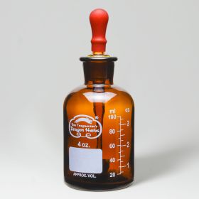 Glass Tincture Dispenser Amber 4.2 oz (125 ml)