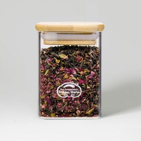 Black Tea, Rose in Glass Jar 1.9 oz.