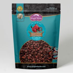 Schizandra Fruit, Organic  in Teal Pouch 5 oz., Changbai Mountain