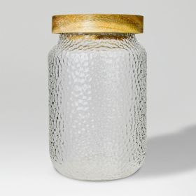 Mystique Hammered Glass Jar 900 ml