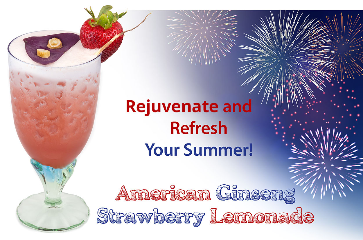 American Ginseng Strawberry Lemonade